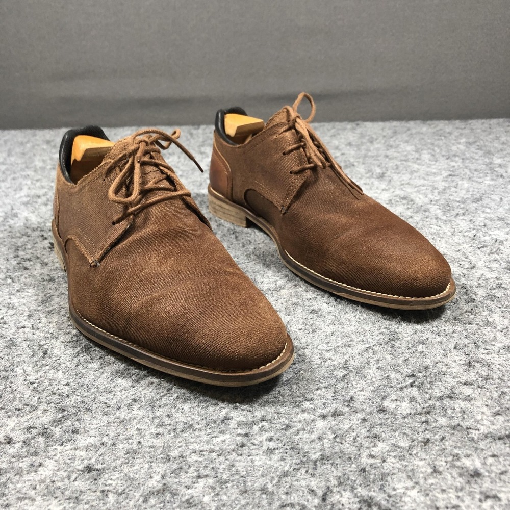 Bullboxer Shoes Mens 10 Brown Leather Derby Handmade Portugal Lace Up Dress